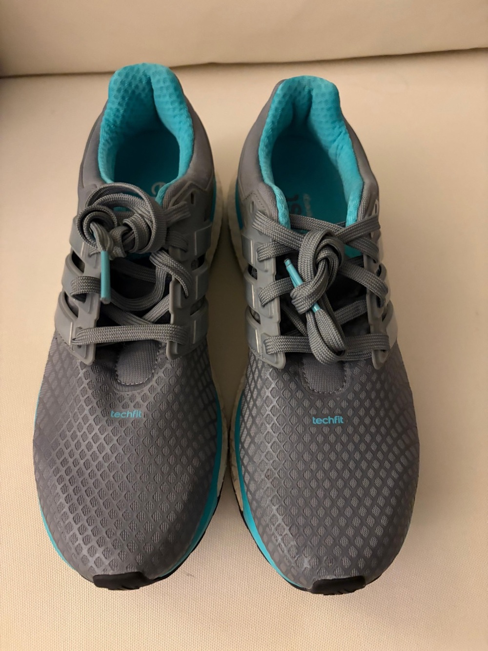 adidas Women's Gray and Teal Athletic Running Shoes